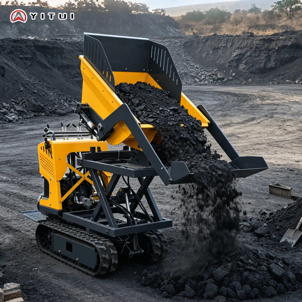 Customized Mini Dumper Fully Hydraulic Mini Dumper Automatic Dumping Truck