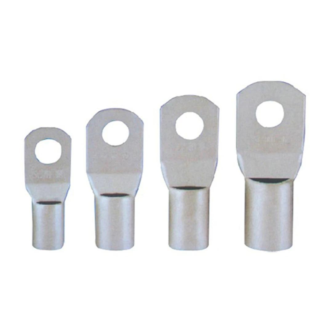 100PCS Type Wire Nose Terminal SC25 SC35 Bare Copper Battery Block Lugs Hole ID 6mm 8mm 10mm 12mm Crimp DTGA Cable End Connector