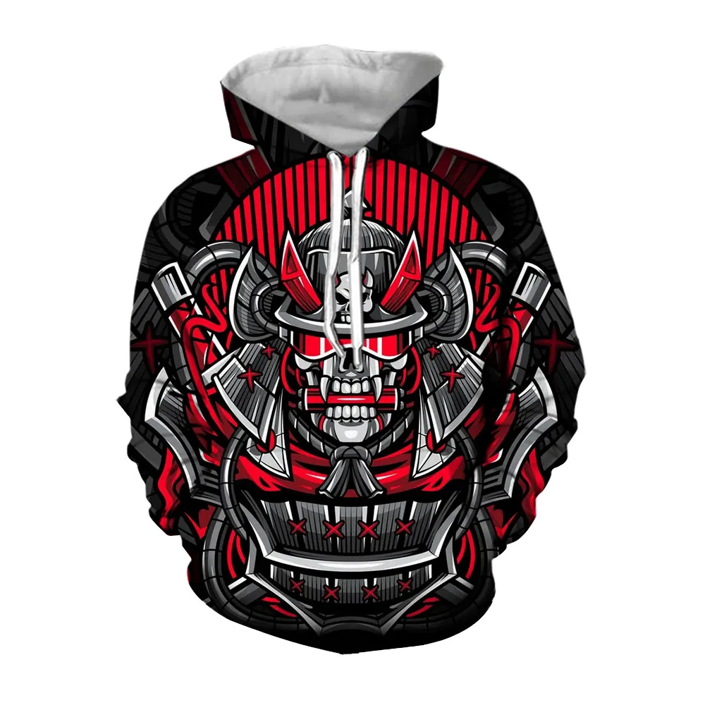 Jumeast 3D Halloween Demonic Hoodie Casual Men Clothing Fashion Streetwear Oversize Mens Hoodies Loose Comfortable Clothes Coats