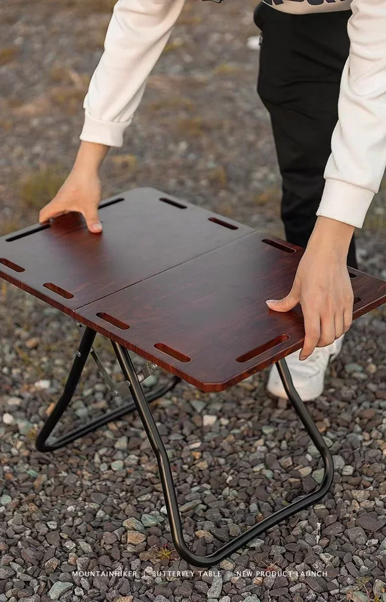 MOUNTAINHIKER Teetisch aus Aluminiumlegierung, für den Außenbereich, Camping, Butterfly, tragbarer Tisch, Stuhl, Klapptisch, hochwertige Möbel – Detail 7