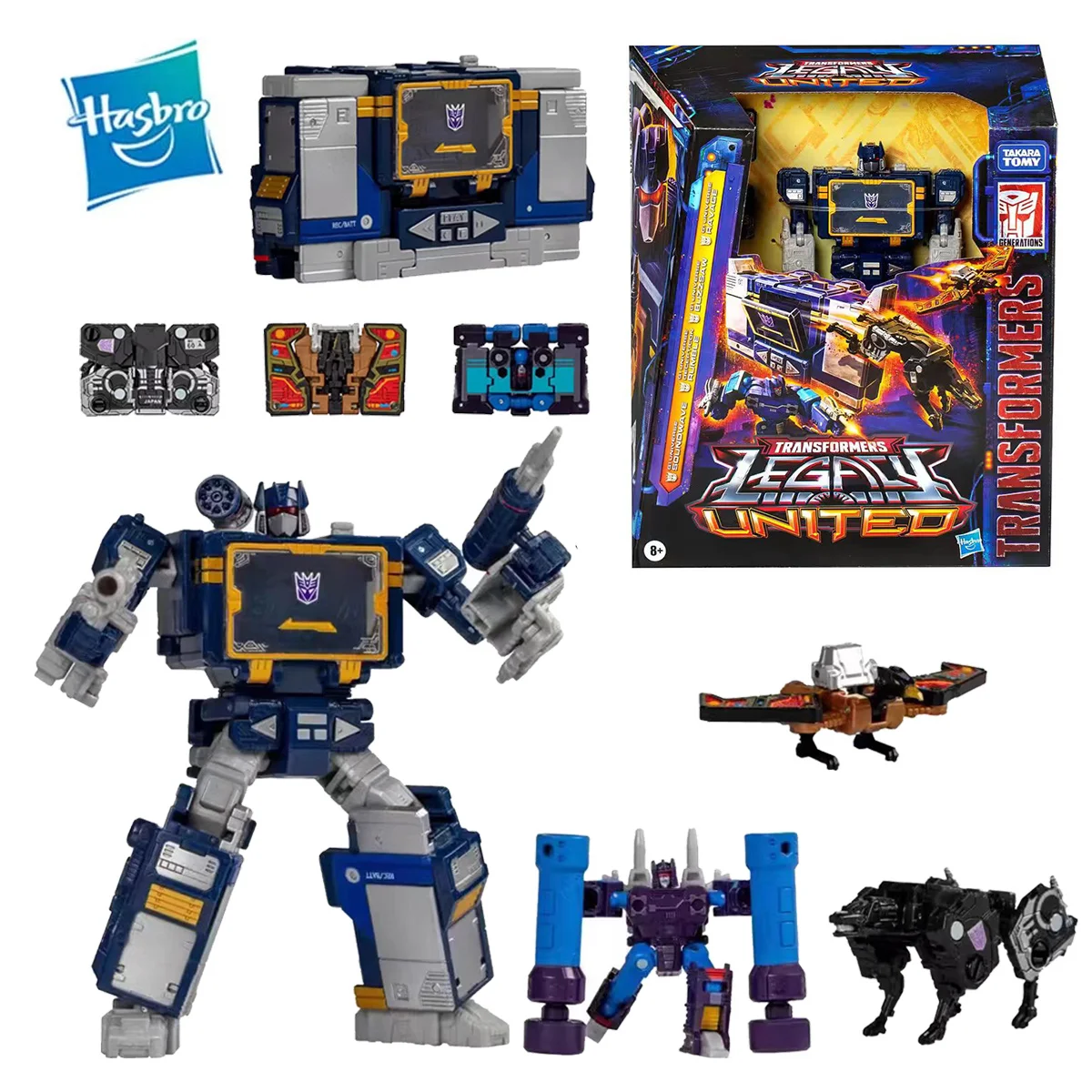 Em estoque transformadores soundwave rumble buzzsaw ravage voyager figura de ação modelo brinquedo coleção hobby presente