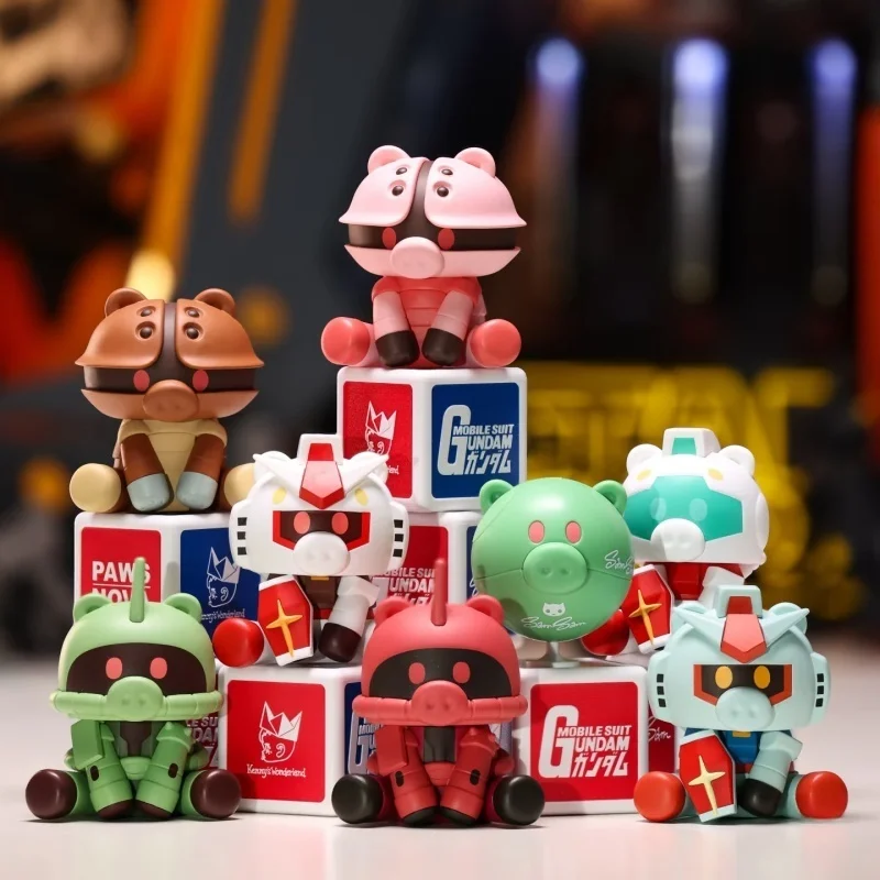 

Bandai Samsam Play Series Trendy Blind Box Toys Pig Nose Collectible Figure Desktop Ornament Anime Peripheral Toys