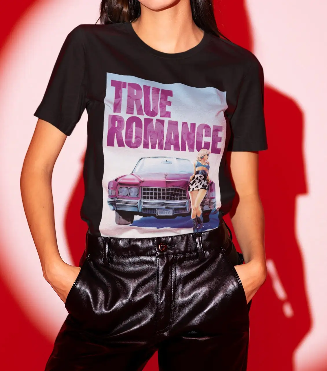 True Romance Movie T shirt for Quentin Tarantino Lovers Classic Film Crewneck Poster Artwork