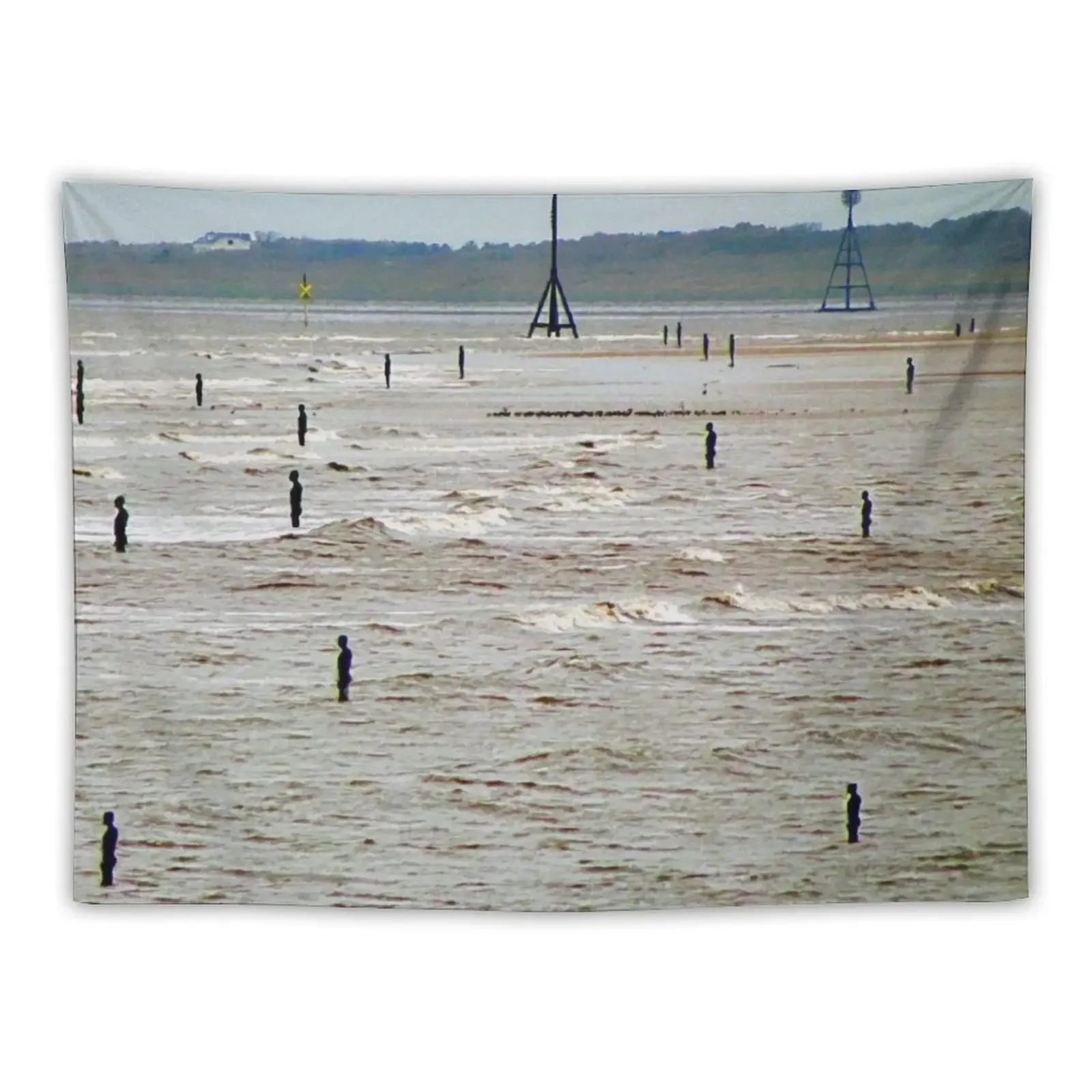 

Gormley Statues on the beach (Digital Art) Tapestry House Decor Room Decorations Room Decorations Aesthetics Tapestry