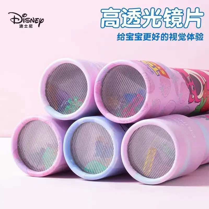 Nuevo telescopio multiprisma Disney Kawaii Stitch variedad caleidoscopio colorido juguetes para niños rompecabezas exploración ciencia experimento regalo