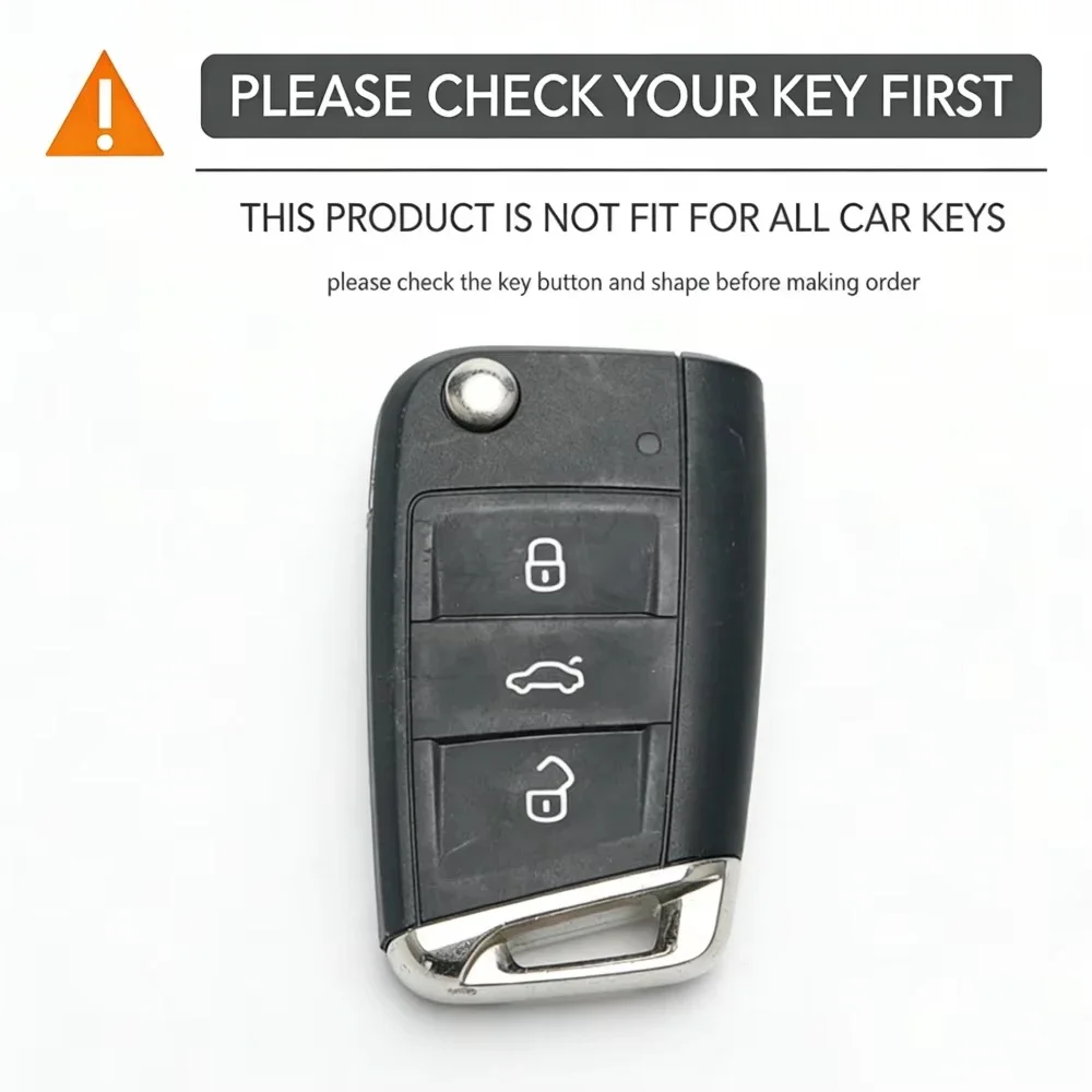 For VW golf 7 GTI POLO T-Cross T-Roc touran Tiguan Skoda Octavia Rapid kodiaq Fabia Seat Ibiza leon Ateca Arona key case cover