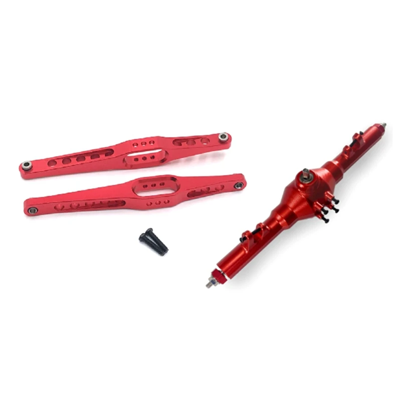 Aluminum Alloy Complete Rear Axle Differential&Rear Axle Support For Wltoys 12428 12423 12427 Feiyue FY03 1/12 RC Car