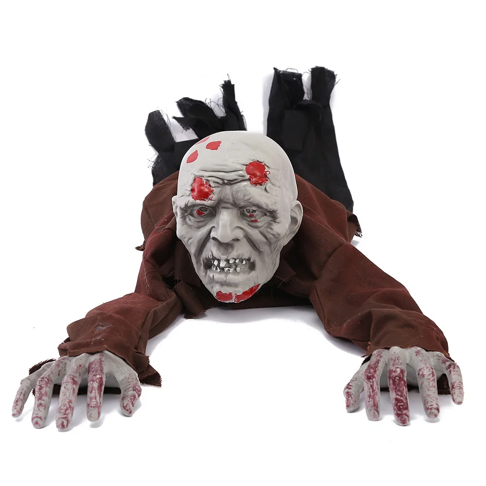 

Hot sale Animated Halloween Props Creeper With Horrible Sound Control Crawling Zombie Ghost Festival Toys For Party Decoration
