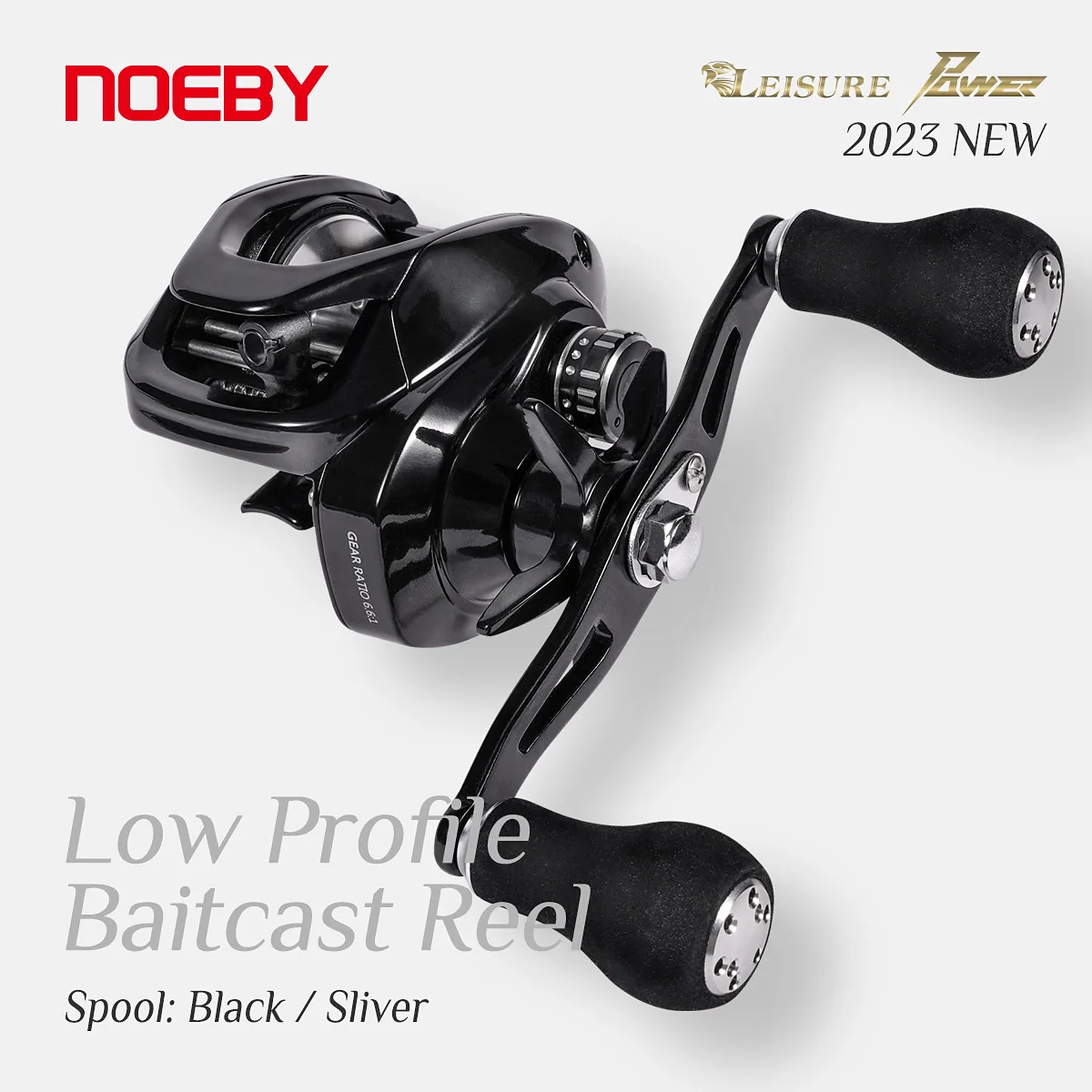 

Noeby Baitcasting Reel Low Profile 7.5:1 Max Drag 13kg Predator Aluminum Spool Carbon Lure Fishing Reel Brass Gear Pesca Wheel