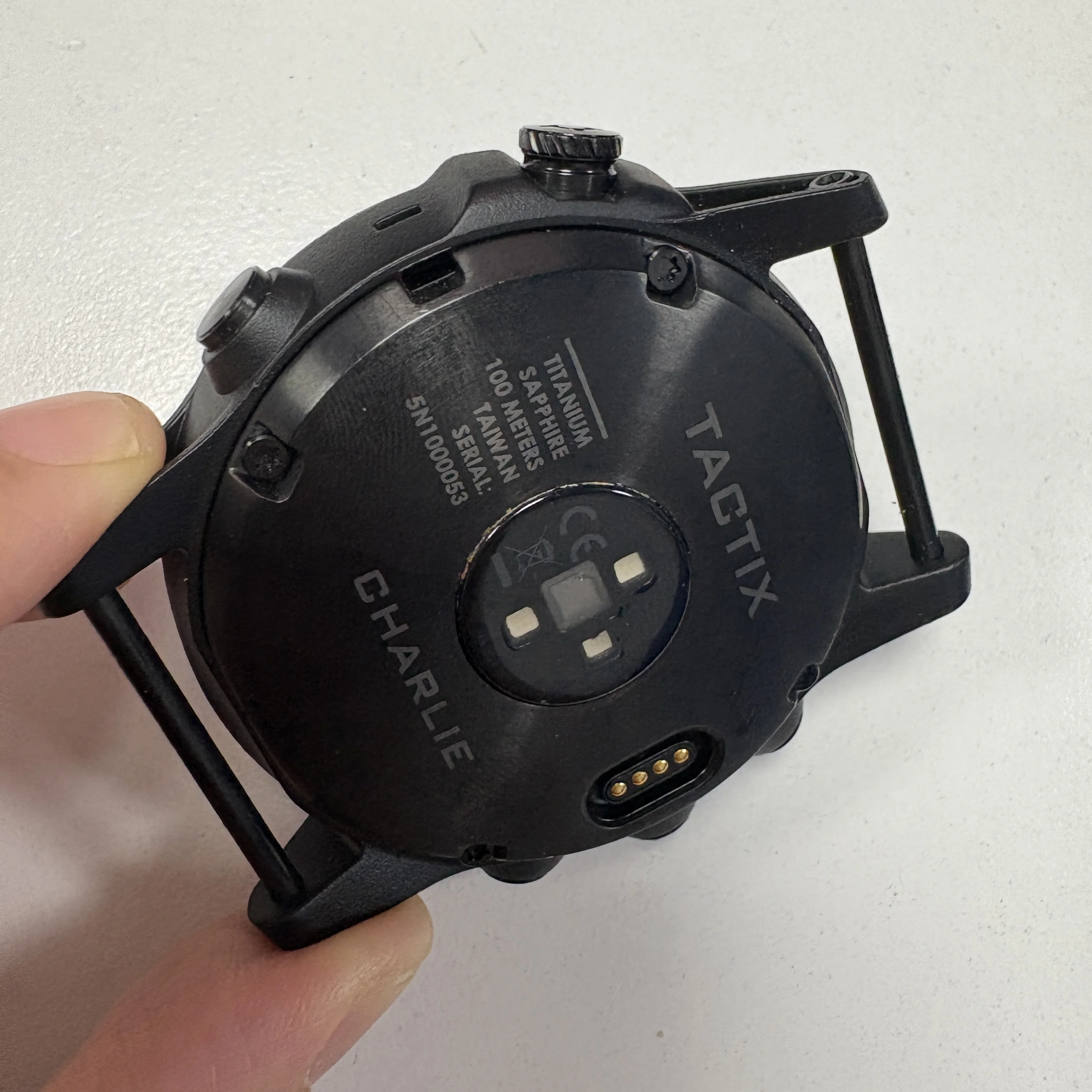 

For Garmin Tactix Charlie Back Cover Case With Power Button Smart Replacement Repair GPS Part Without Battery