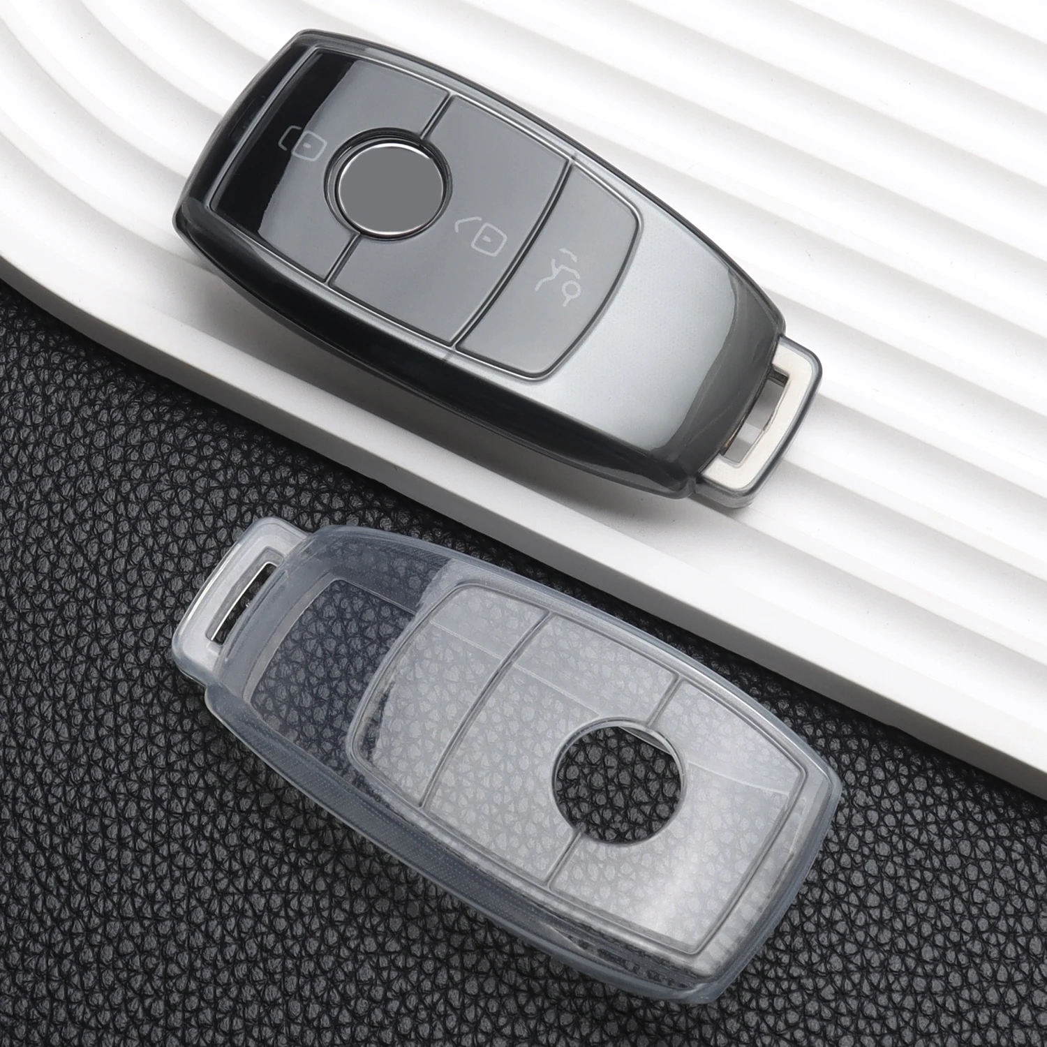 Tpu Car Key Case for Mercedes Benz A C E S G Class AMG W205 W177 W213 W222 X167 GLC CLE CLA GLB GLS E200 E260 Car Accessories