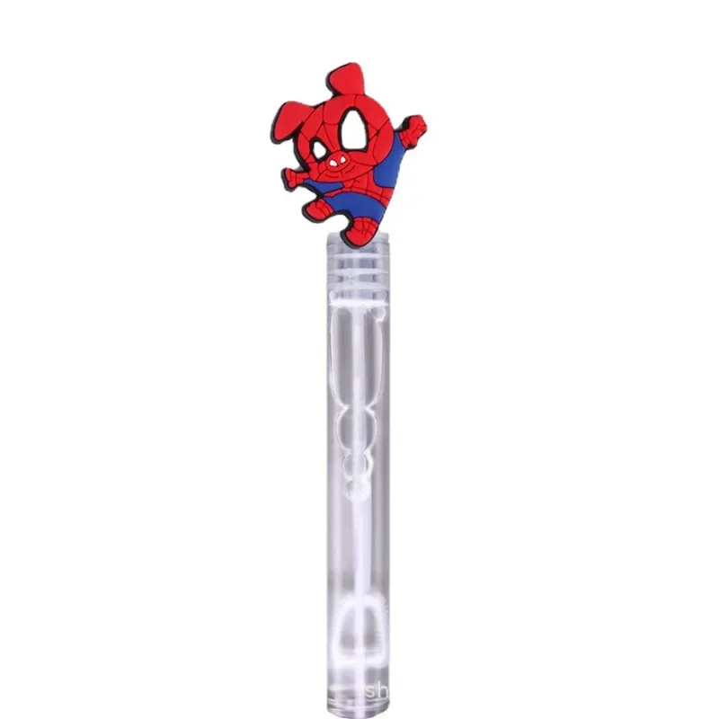 2024 Children\'s Cute Spider Man Bubble Stick Cartoon Portable Bubble Stick Anime Bubble Blow Stick Boys Girls Outdoor Toys Gifts