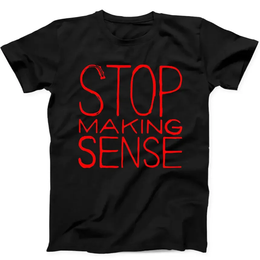 

Stop Making Sense Talking Heads Рок Панк Музыка Подарочная футболка Черная футболка 57