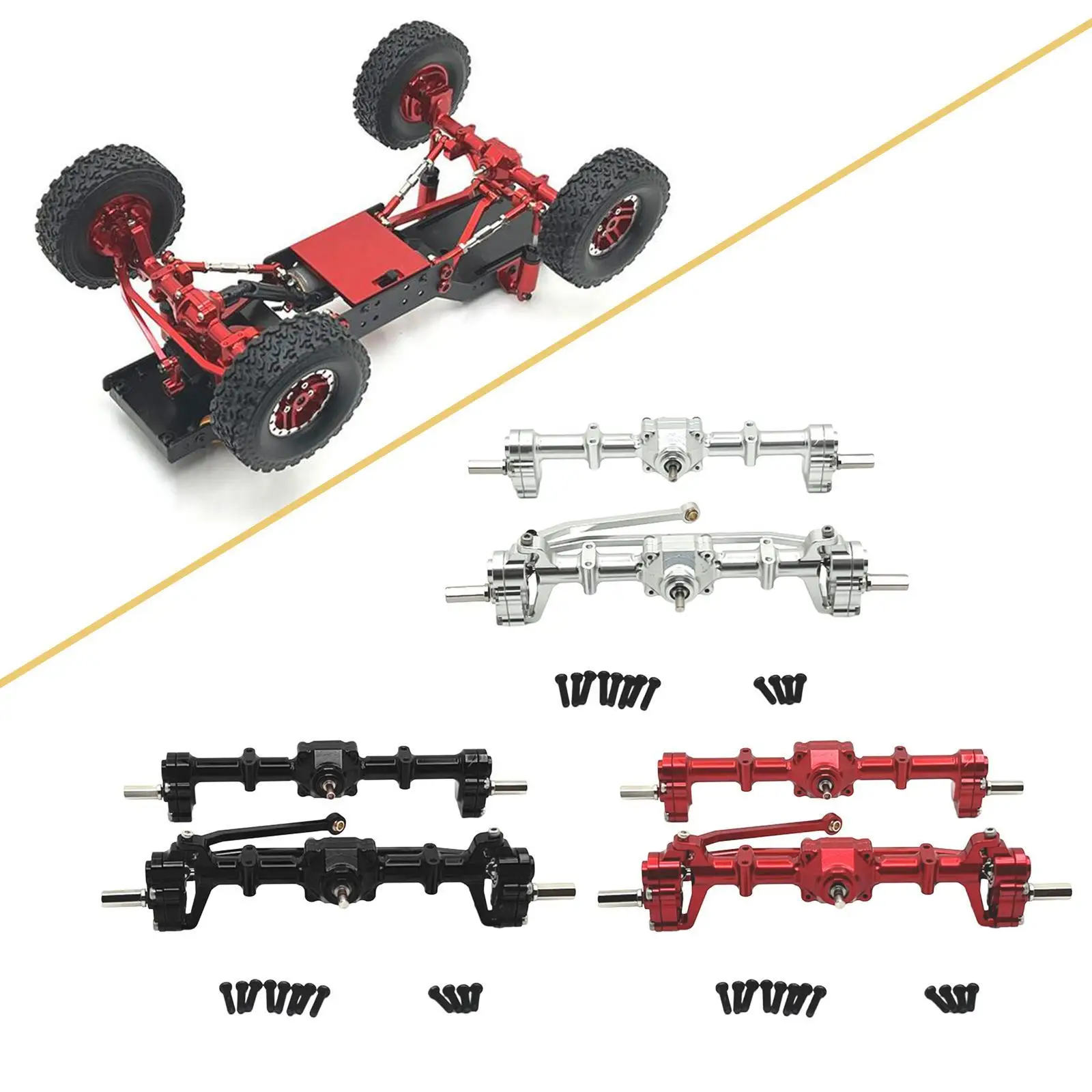 

RC Front Rear Axle Housing RC Accessory Upgrade RC Car Part Sturdy for D90 D91 D96 99S 1/12 Scale RC Hobby Car Accessories