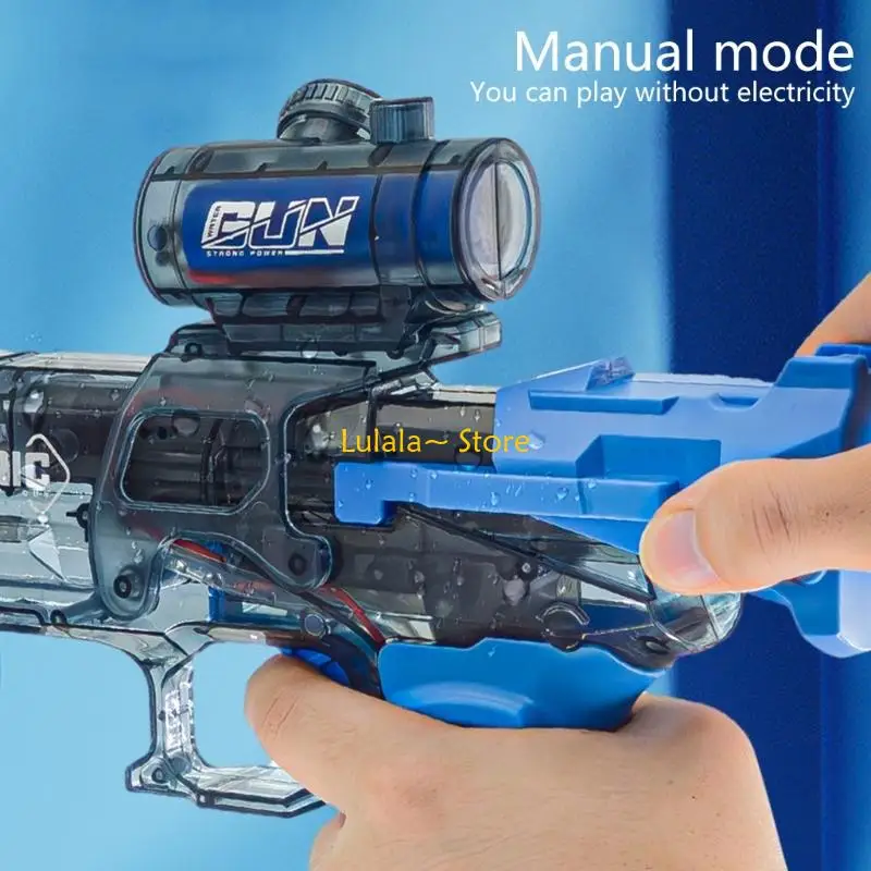 Y4QA Pistole Acqua Elettriche Capacità con Pistole per Giochi d'Acqua con Effetto Fiamma Realistico Giocattolo per