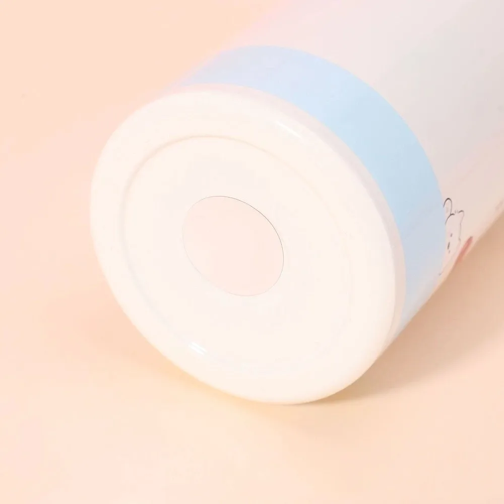 

600ML New Cute Cartoon Thermal Cup Large Capacity Stainless Steel Water Cup Portable Fall Prevention Insulated Water Bottle