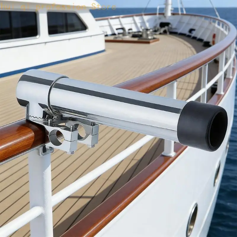Salzwasser Angelruten Halter Rostfrei Edelstahl Schiene Klemme Auf Angelrute Halter Für Marine Boot H8WE – Detail 7