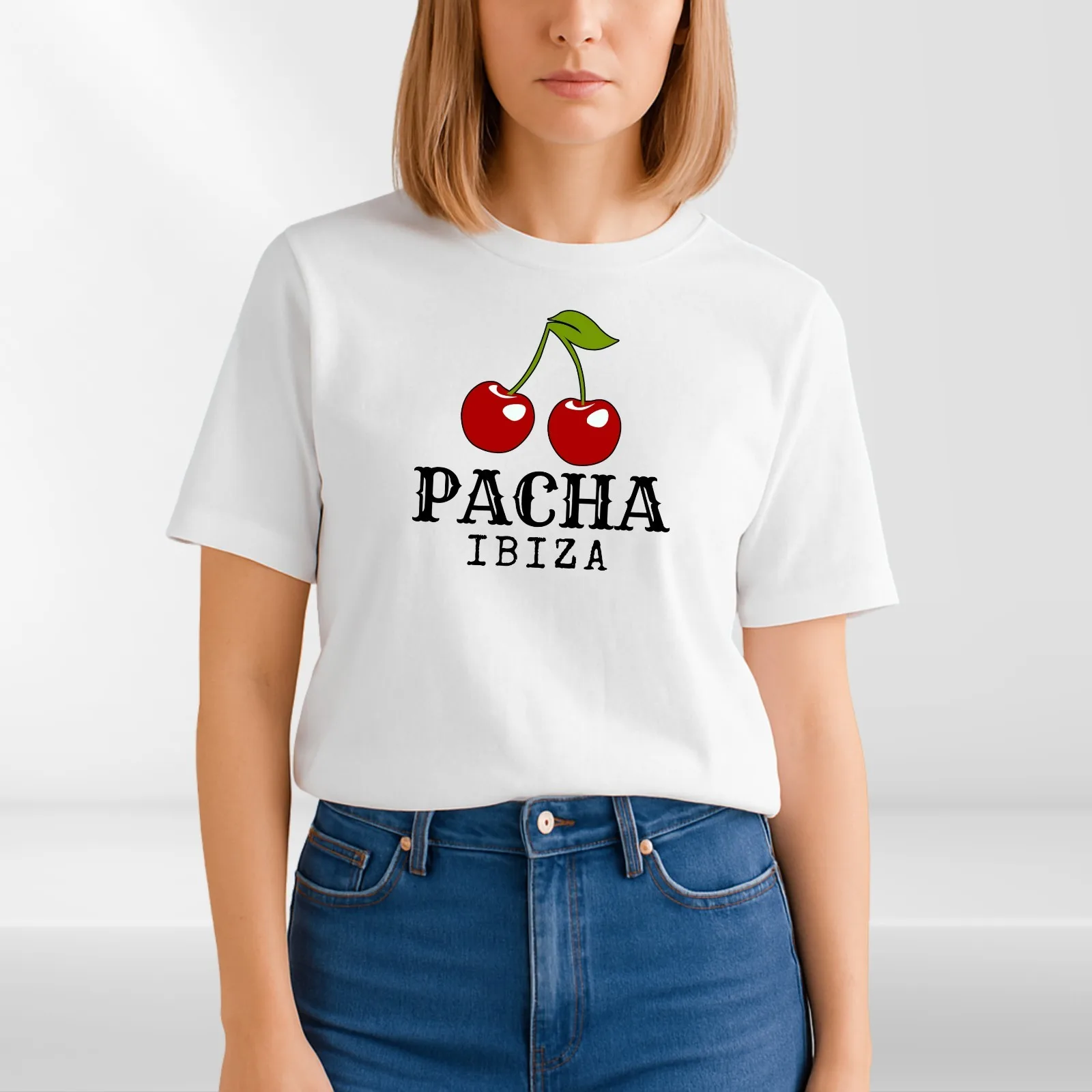 Pacha Cherry Ibiza Inspired Graphic T-Shirt Trendy Unisex Festival Club Tee Top