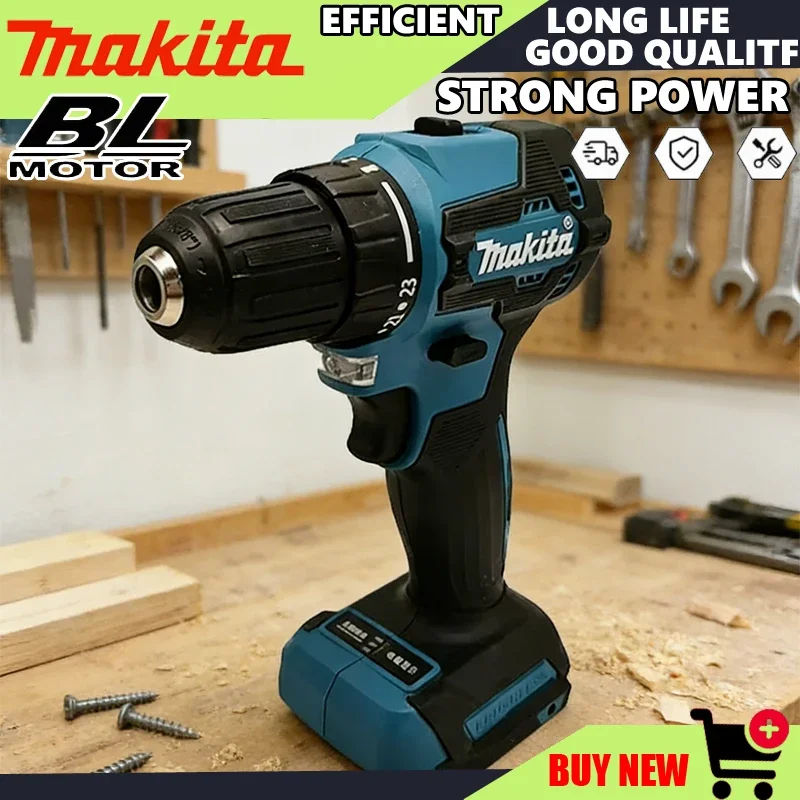 

Makita DDF485 Compact Cordless Hammer Drill 18V Rechargeable Brushless Variable Speed for Drilling And Hammering Electric Tool