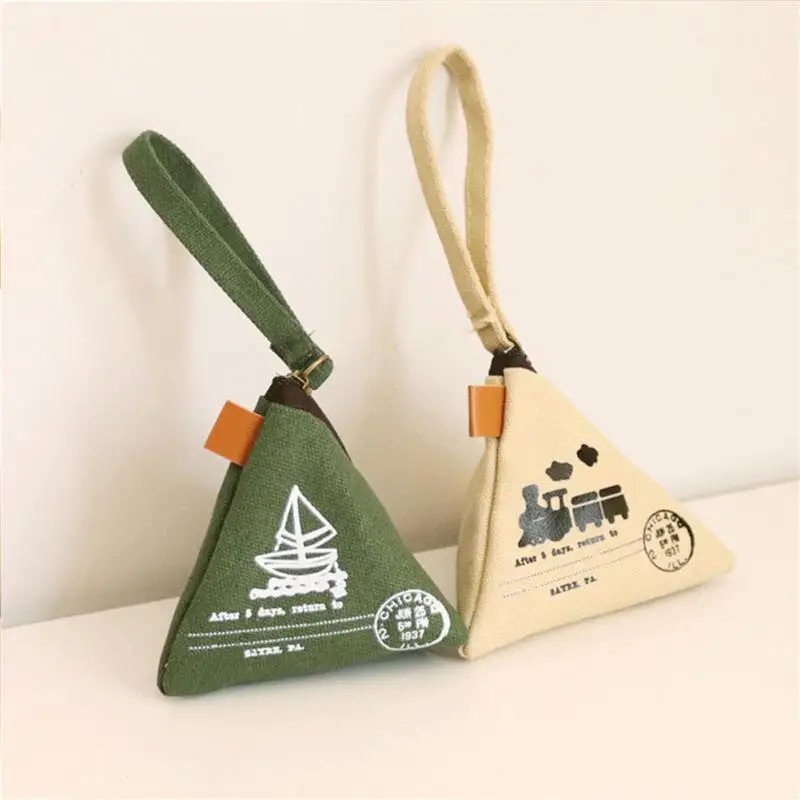 Vintage Coin Purse Women Men Canvas Coin Wallet Iron Tower Mini Cute Coin Bag Storage Pocket Bags Multi-functional Key Bag