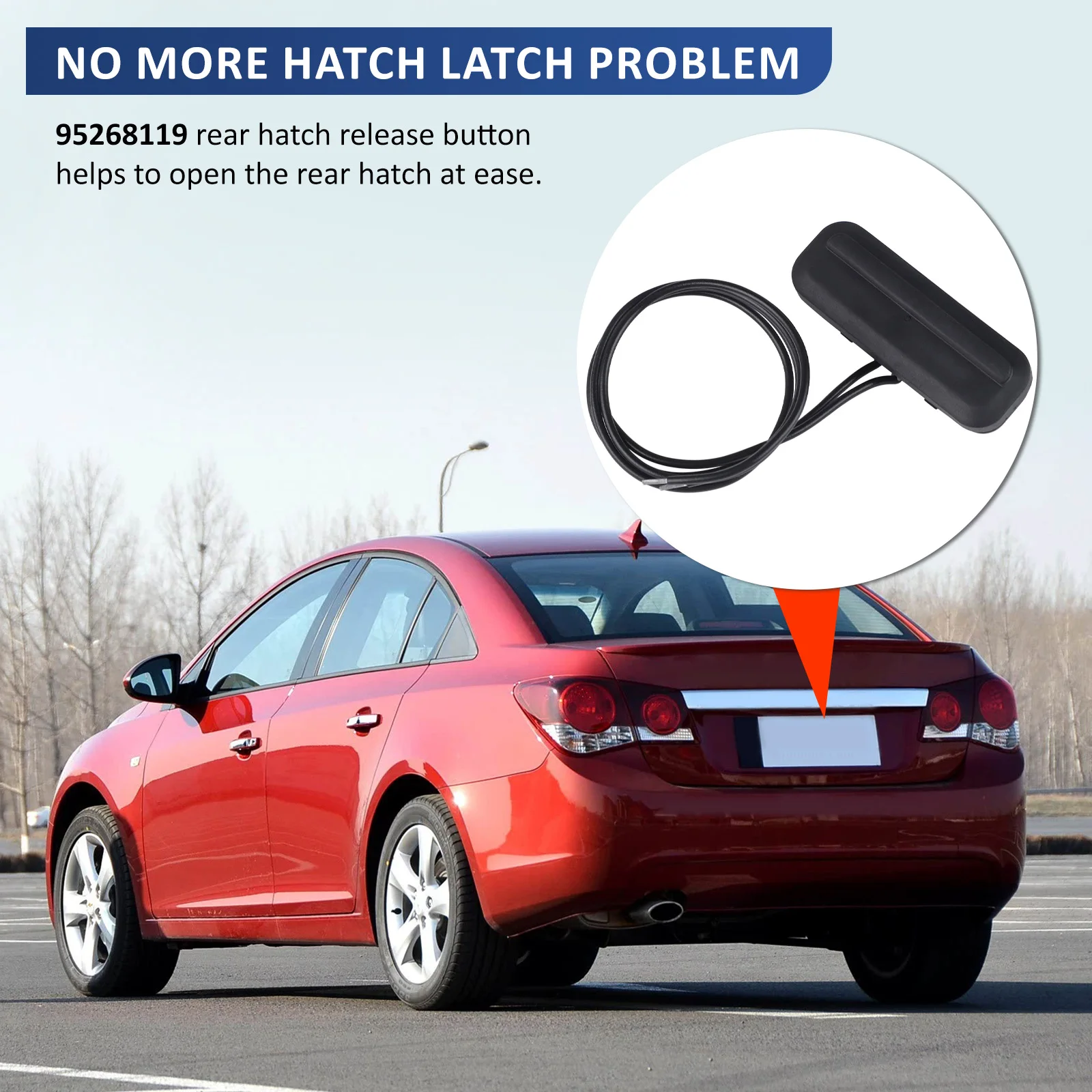 For Chevrolet Cruze Sedan 2009-2014 Car Rear Trunk Switch Buttons Replacement With Wire Auto Accessories Electronics Interior