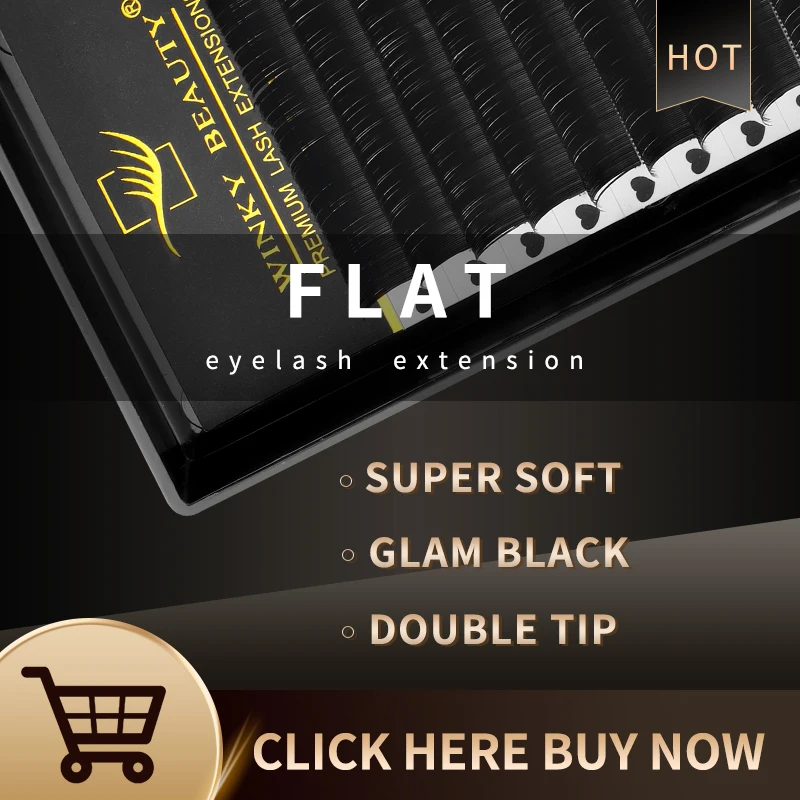 

winkybeauty Ellipse Flat Eyelash 0.15/0.20 Classic Individual Lashes Extension Natural Faux Mink Eyelashes Wire Makeup Supplies