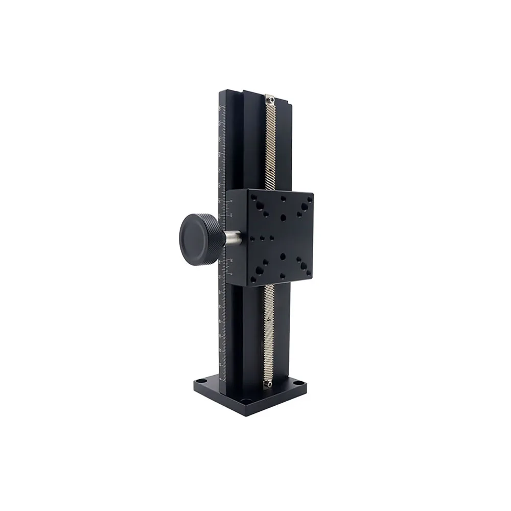 Z Axis Dovetail Groove Linear Long Stroke Fine Tuning Sliding Table LWZ60 L 100 500mm Manual Displacement linear rail