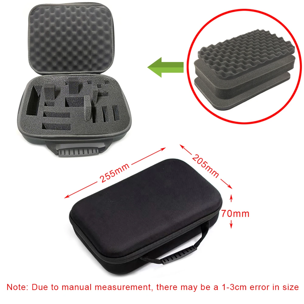 Hard Storage Box DIY Foam Shockproof Customized Travel Bag Zipper Box Case Camera Collection Bag For Outdoor Tool Accessories image 3