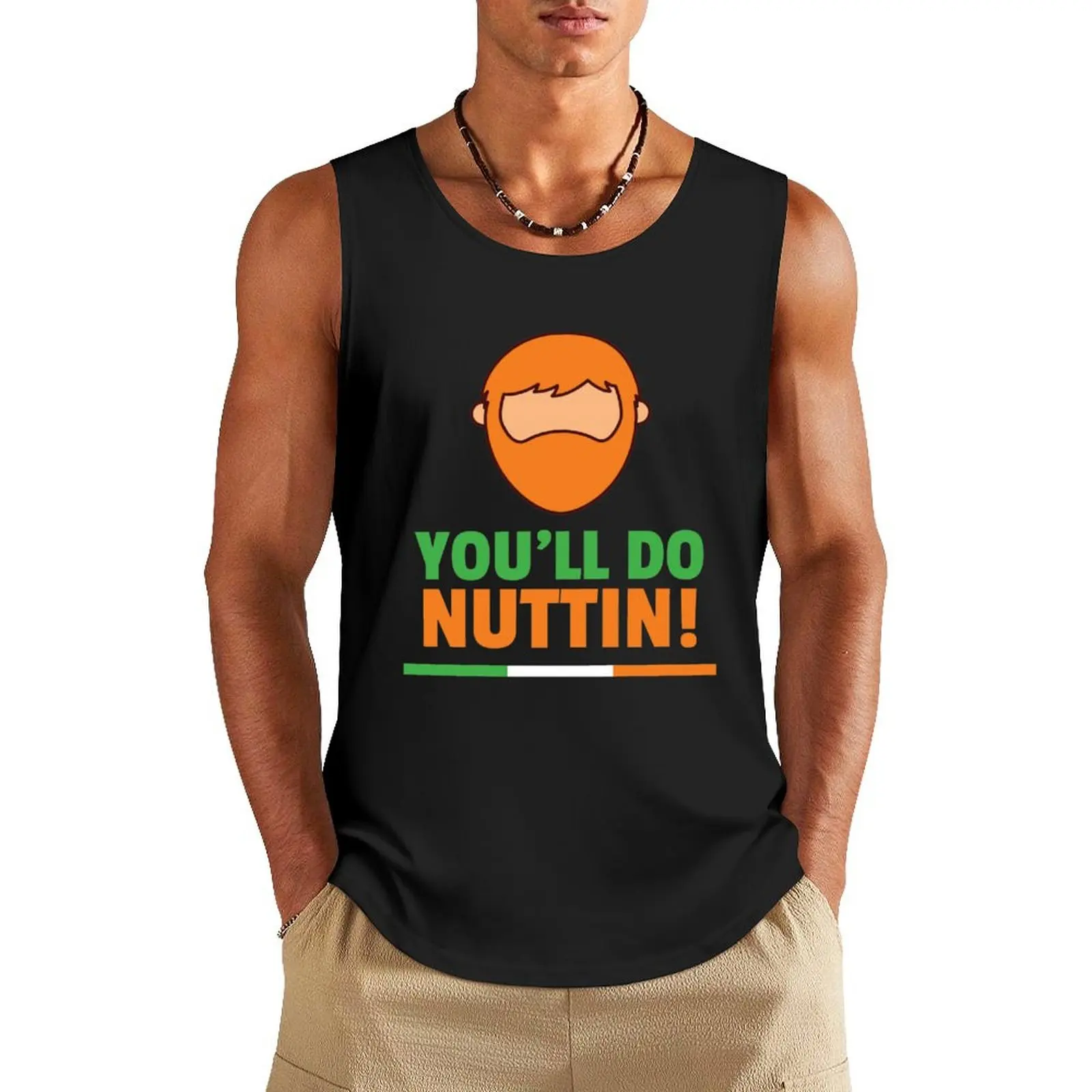 You'll Do Nuttin - McGregor! Tank Top Top sports vest t-shirt for man Men's sleeveless gym shirts