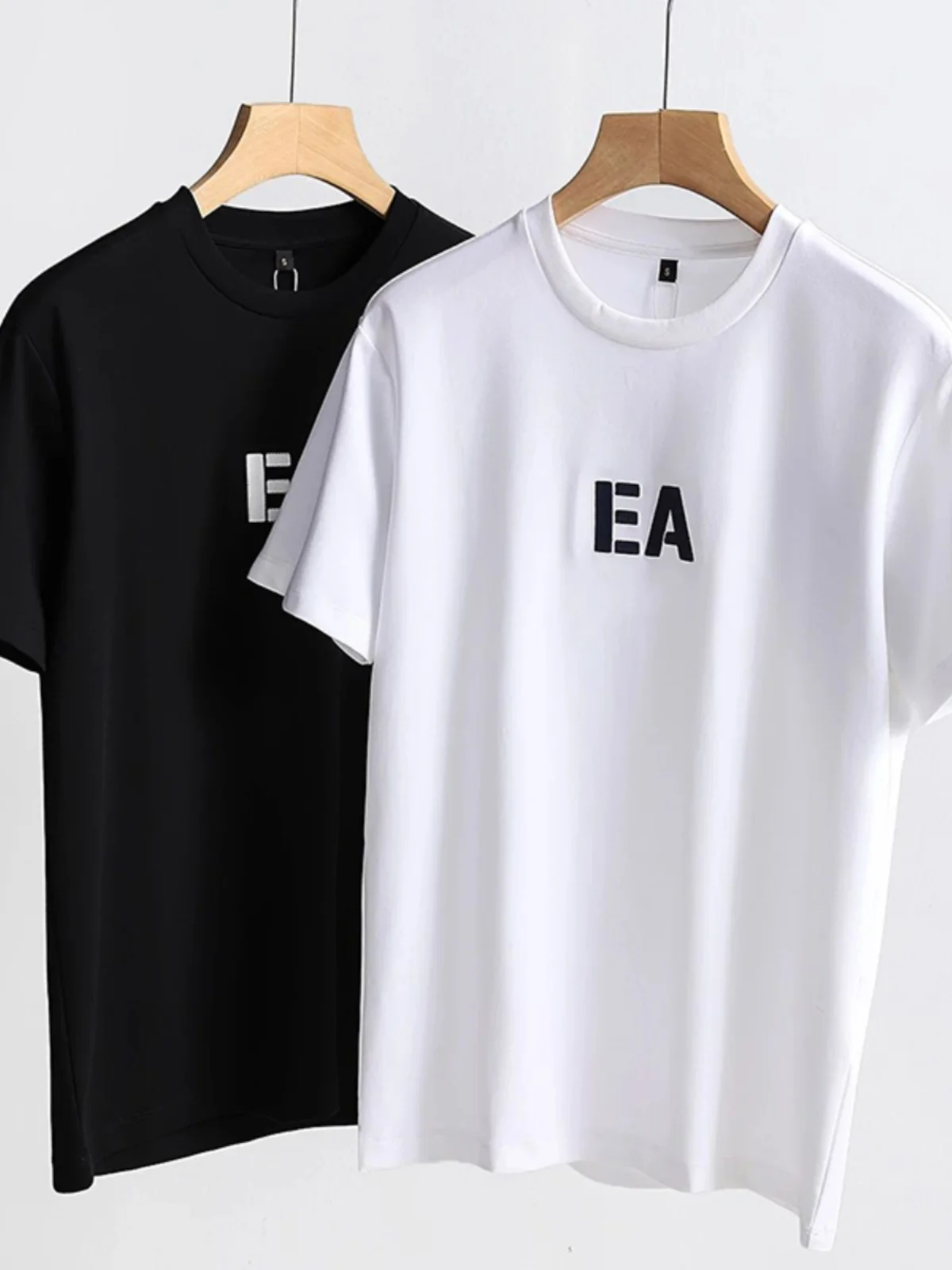 

Mousse Cotton round Neck Short Sleeve T-Shirt Men's Loose Fit Summer Fashion Casual Top Youth Popular Printed Sweatshirt