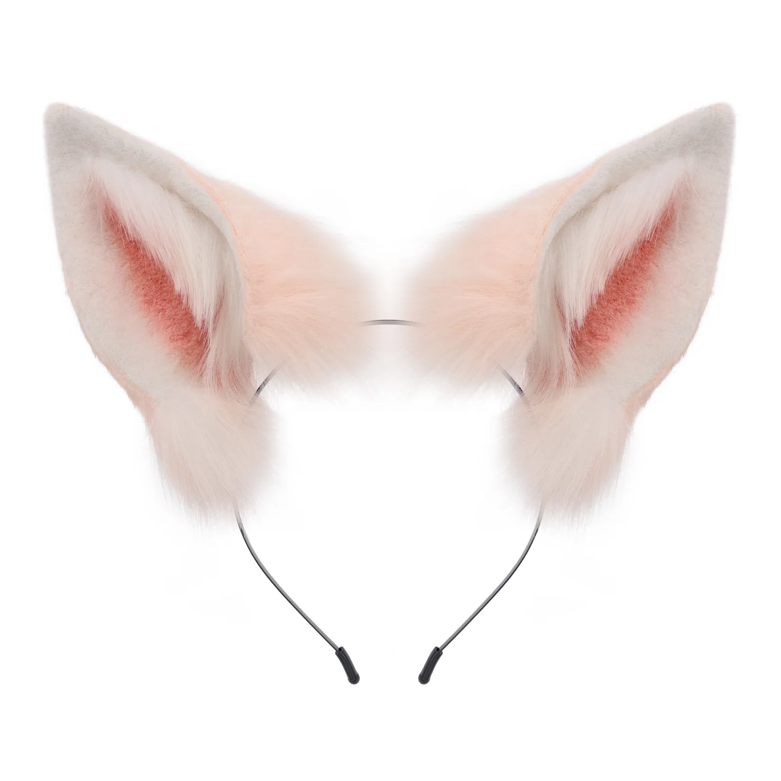 New Online Women's 2D Gradient Plush Simulation Animal Ear Headband Cosplay Props Cute Animal Fox Ears Lolita Props Lolita Girl