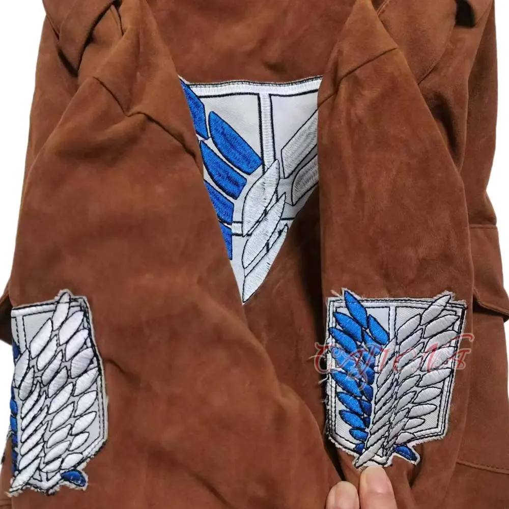 Hot Attack on Titan Eren Jäger Jacket Eren Levil Mikasa Ackerman Cosplay Costume Cool Short Coat Unisex
