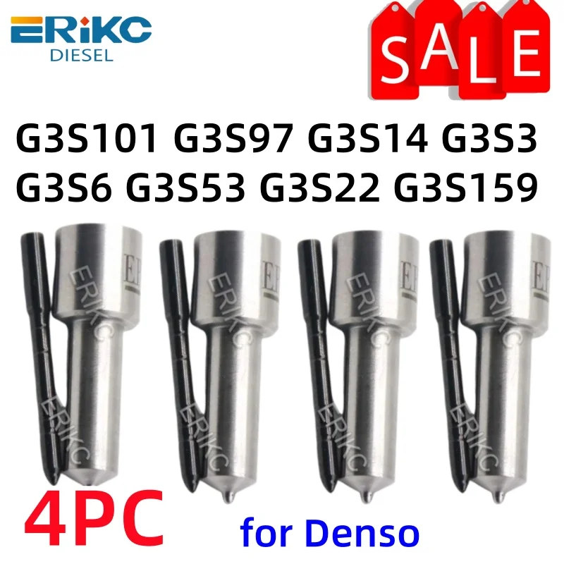 G3S101 G3S97 G3S14 G3S159 G3S3 G3S6 G3S53 G3S22 NEW Injector Nozzle  for DENSO Toyota Hilux Mitsubishi Nissan Cummins 4PCS ERIKC