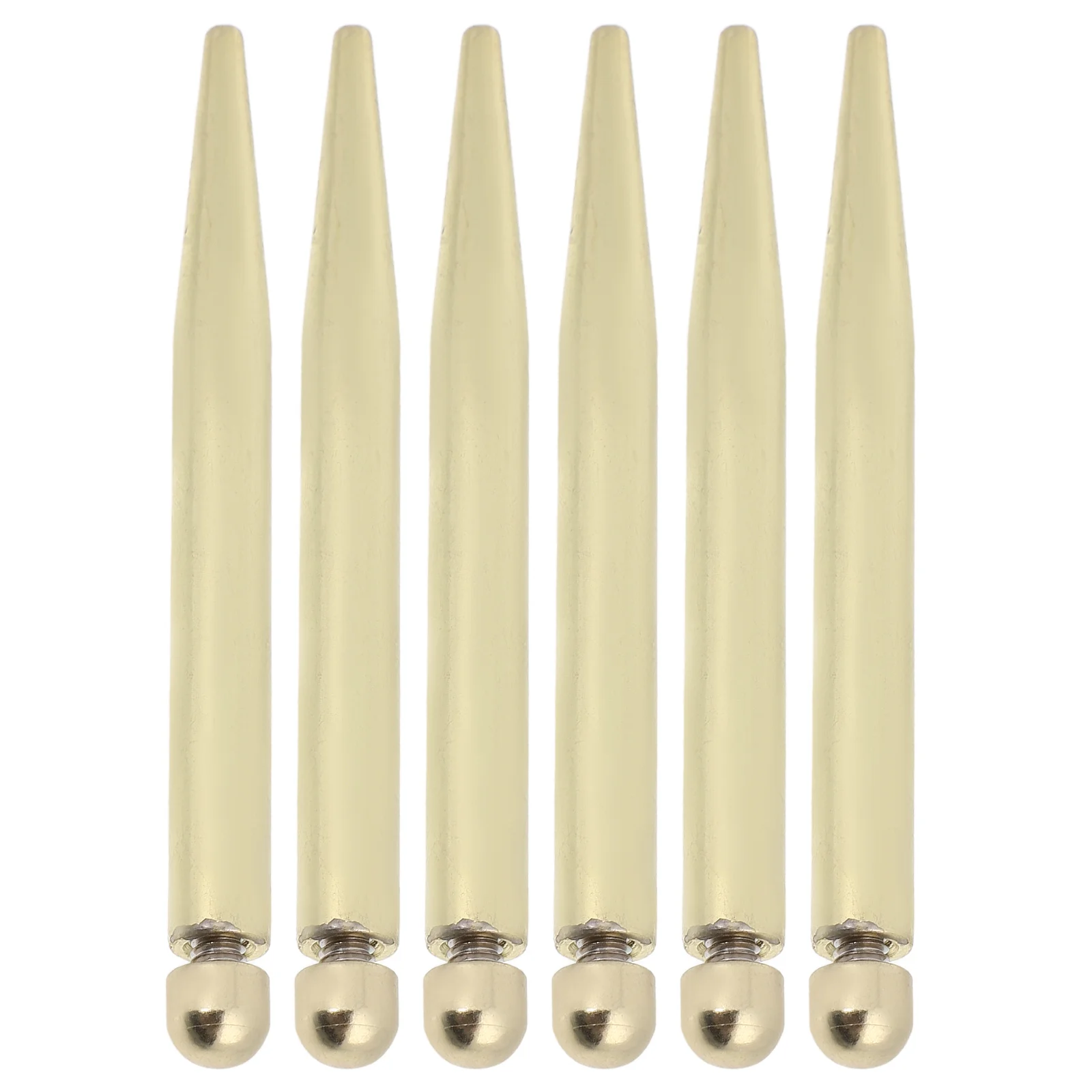 

6Pcs M4 Golden Photo Frame Standoffs Elegant Desktop Support for Acrylic Frames Versatile Use Picture Frame Holder