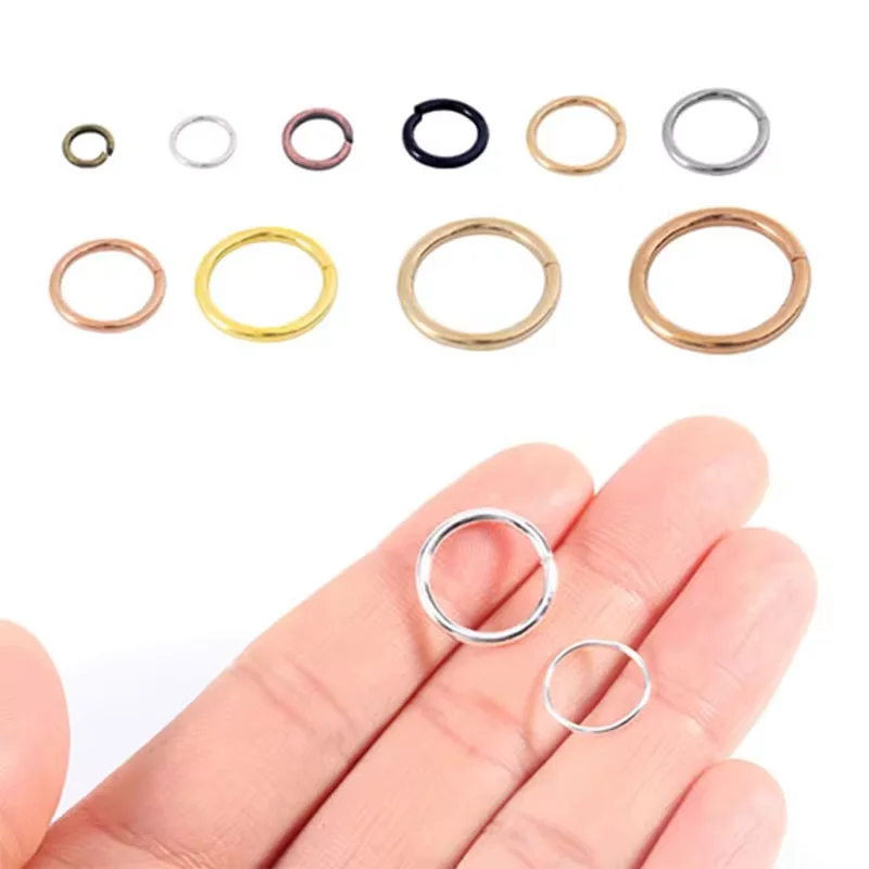 50-200pcs/lot 3-14mm Jump Rings Split Rings Connectors For Diy Jewelry Finding Making Accessories Wholesale Supplies