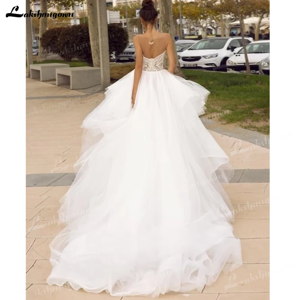 Stunning und Sexy Liebsten 2 In 1 Meerjungfrau Hochzeit Kleid Mit Abnehmbaren Zug Chic Spitze Braut kleid vestidos de noche