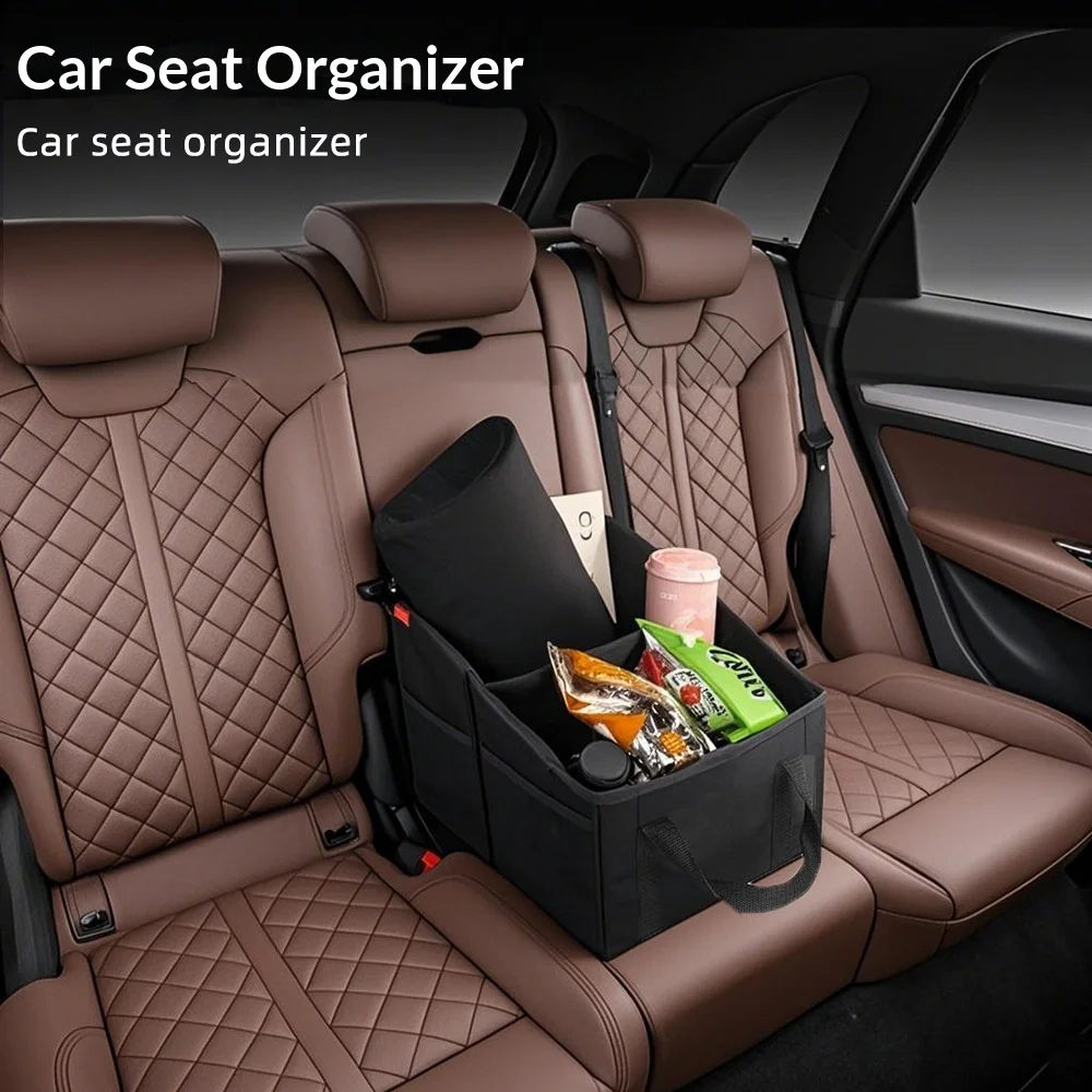 

Large Car Storage Box Multi-functional Car Seat Storage Box Foldable Car Storage Box Portable Storage for Interior Accessories