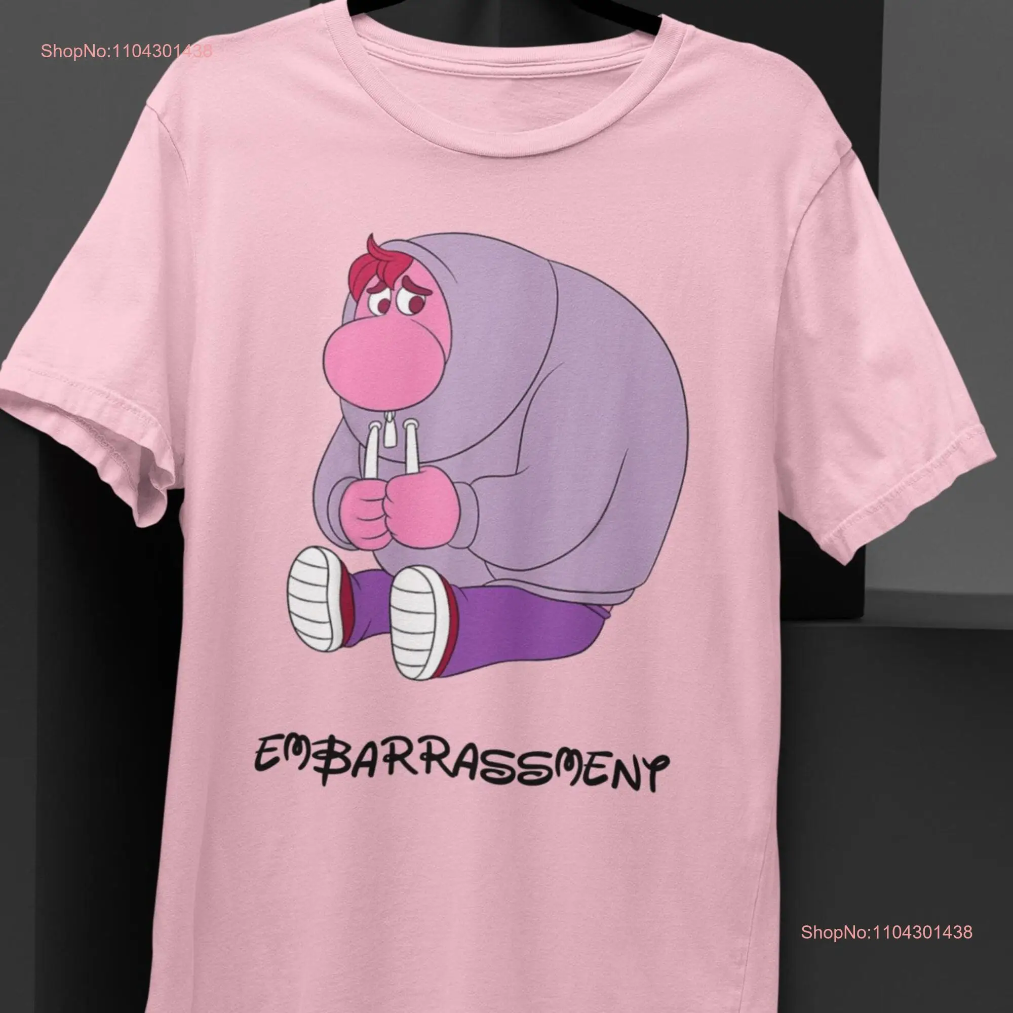 EmbarrassmenT T Shirt Inside Out 2 Characters long or short sleeves