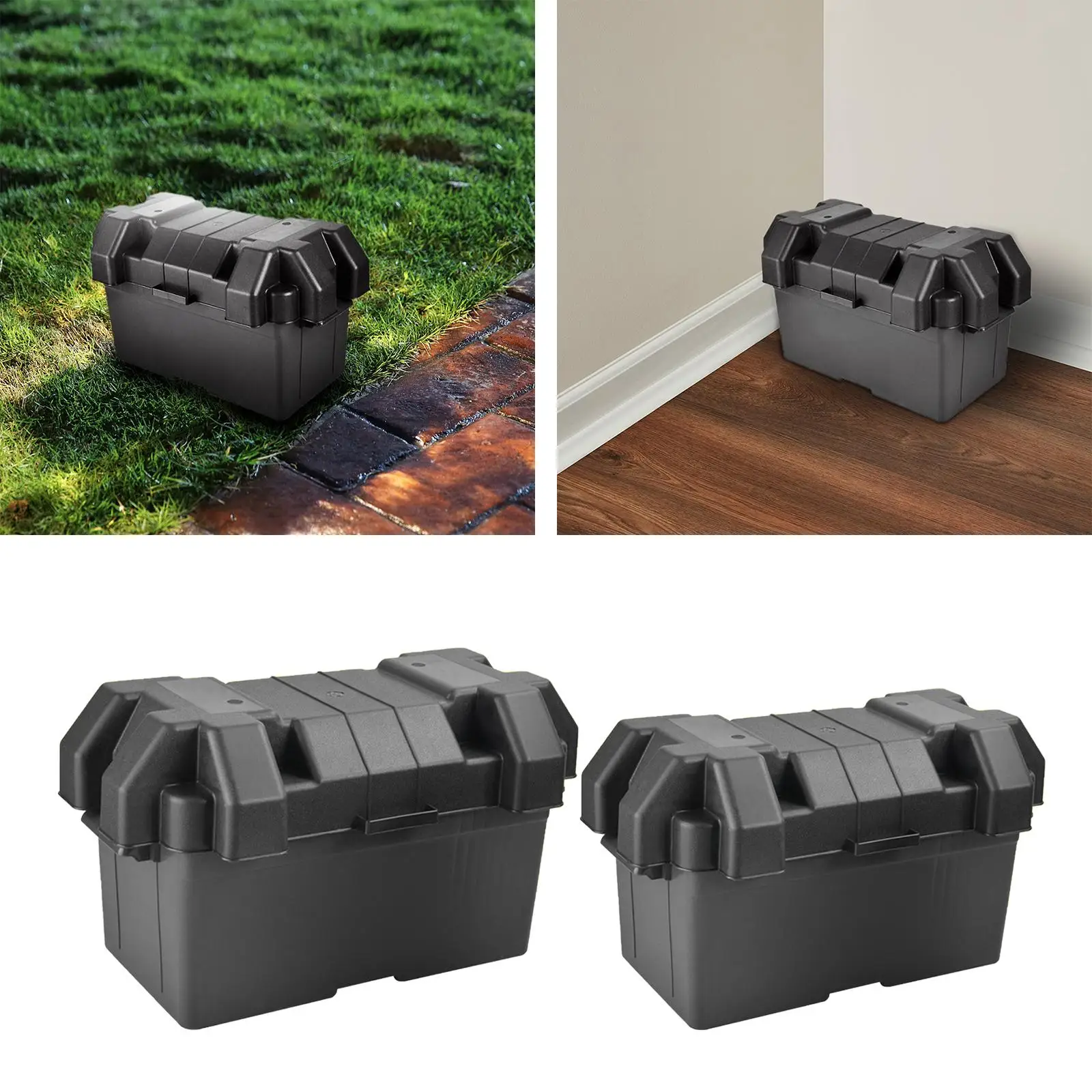 Boîte de rangement de batterie avec sangle, remorque de voyage, conteneur 24.com