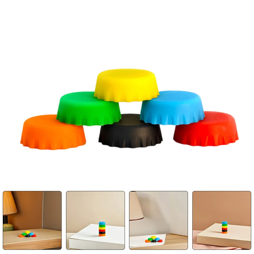 6 قطعة أطباق تغذية الزواحف السيليكون حافة واسعة مقاومة للانسكاب طبق طعام المياه الضحلة للسحاليات Geckos السلاحف الحيوانات الأليفة الصغيرة سهلة