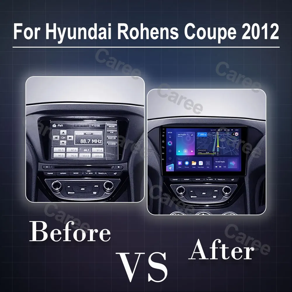 Android 15 Car Radio For Hyundai Rohens Genesis Coupe 2012 Stereo Head Unit Multimedia Player GPS Navigation WIFI BT No 2din dvd
