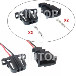 1 Set 2 Pins 1J0971972 Car Male Plug Female Socket 3B0972712 AC Assembly Auto Tweeter Speaker Wire Harness Socket For VW Audi