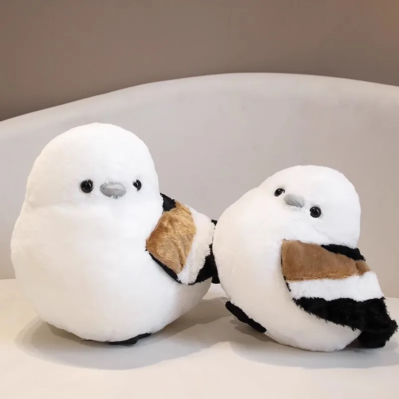 Simulated Animal Bird Long-tailed Tit Wild Nature Zoo Plush Toy Stuffed Doll Dad Mom Bedtime Story Boy Girl Friend Birthday Gift