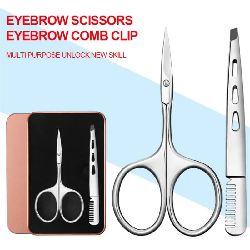 여성용 스테인리스 스틸 컴팩트 매니큐어 키트, 페디큐어 여행 케이스, 전문가급 인체공학적 네일 클리퍼, 1 세트, 2 세트