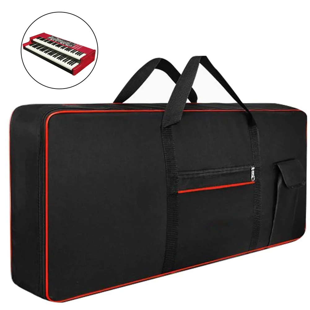 2024 New 61/76/88 Key Keyboard Gig Bag Case Portable Durable Piano Waterproof 600D Oxford Cloth With 10mm Cotton Padded Case