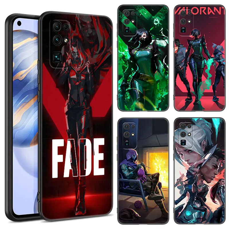 The Valorant Game Black Phone Case For Huawei Honor 70 90 Lite X40 GT X50 i X5 + X6A X6S X7A X8A X8B X6 X7 X8 X9 4G X9A X9B 5G