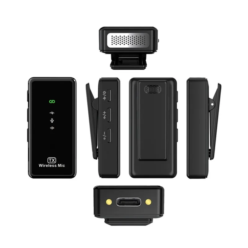 

A41Z-Wireless Lavalier Microphone 3-In-1 Set For Live Streaming, Outdoor Recording, And Noise Reduction