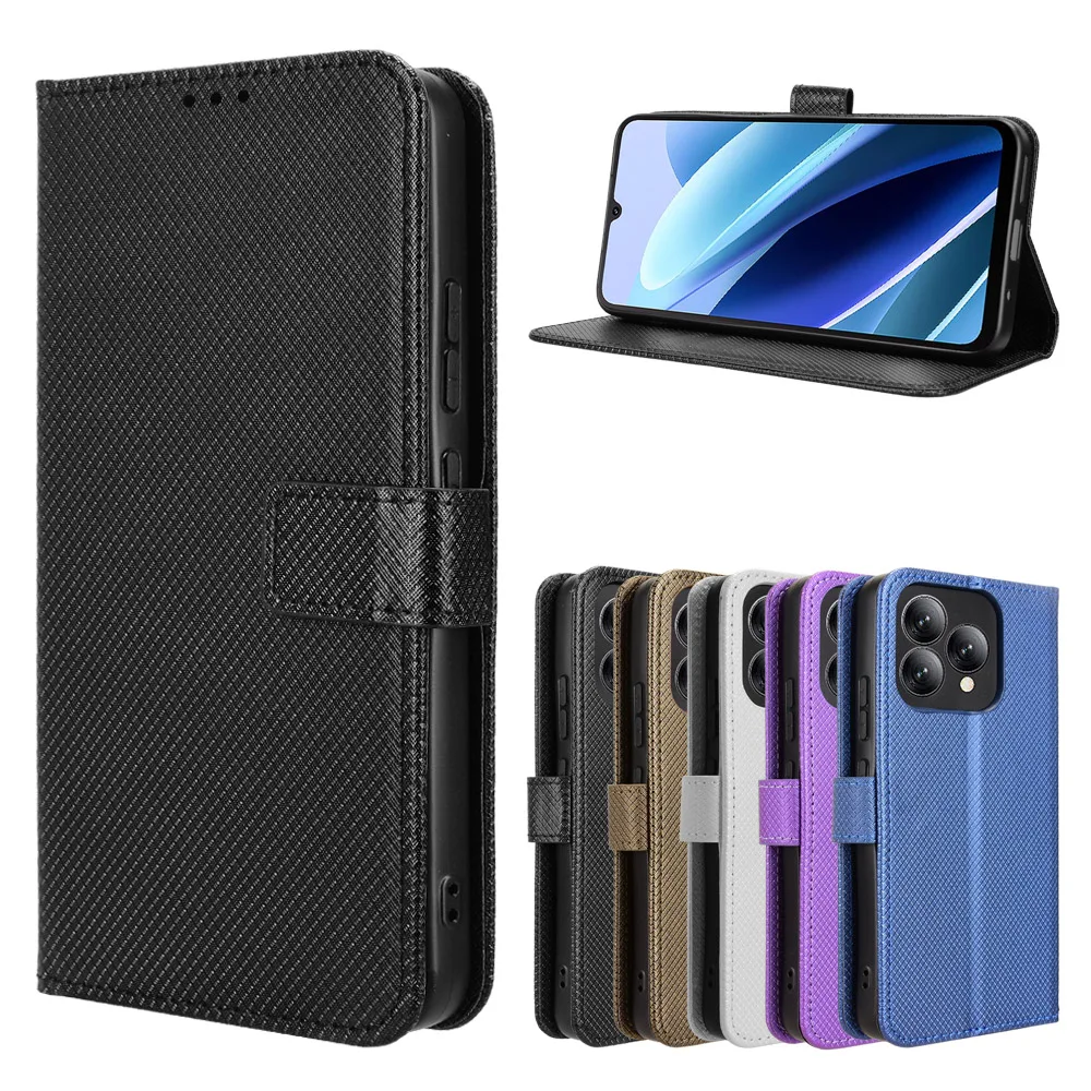 

Flip Wallet Case For Cubot A40 Diamond Texture Leather Magnetic Bracket Cover For Cubot A40 Card Bag Cases
