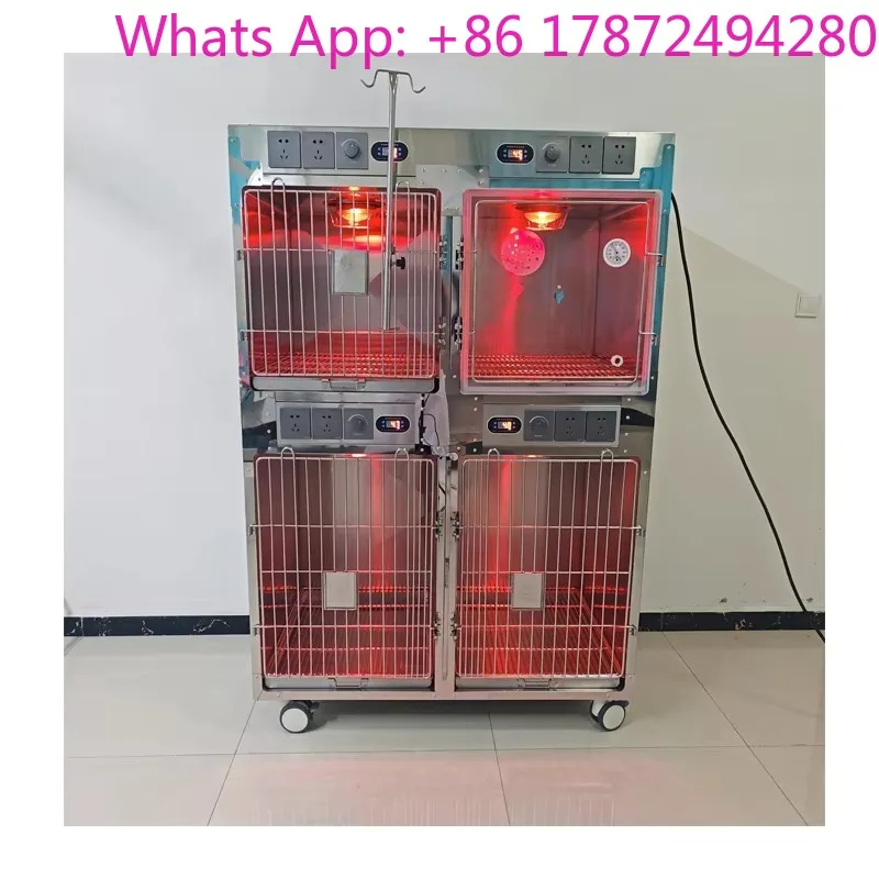 Luxury pet cage large cat and dog stainless steel box pet cage