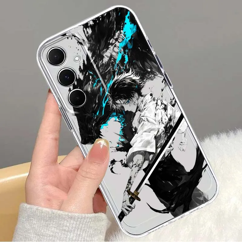 Jujutsu Kaisen Anime For Samsung Galaxy Note 20 10 F12 M23 F23 M14 F15 M54 M55 Ultra Plus 5G TPU Transparent Phone Case